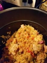 Low fat Arroz con Pollo in Pressure cooker 