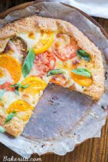 Mozzarella Heirloom Tomato Galette (paleo-gluten free)