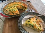 Mushroom Bacon Quiche with Hashbrown Crust