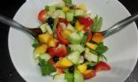 Nectarine and Blueberry Summer Garden Salad