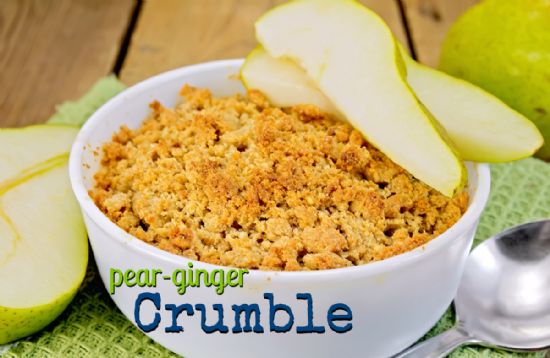 Pear Ginger Crumble