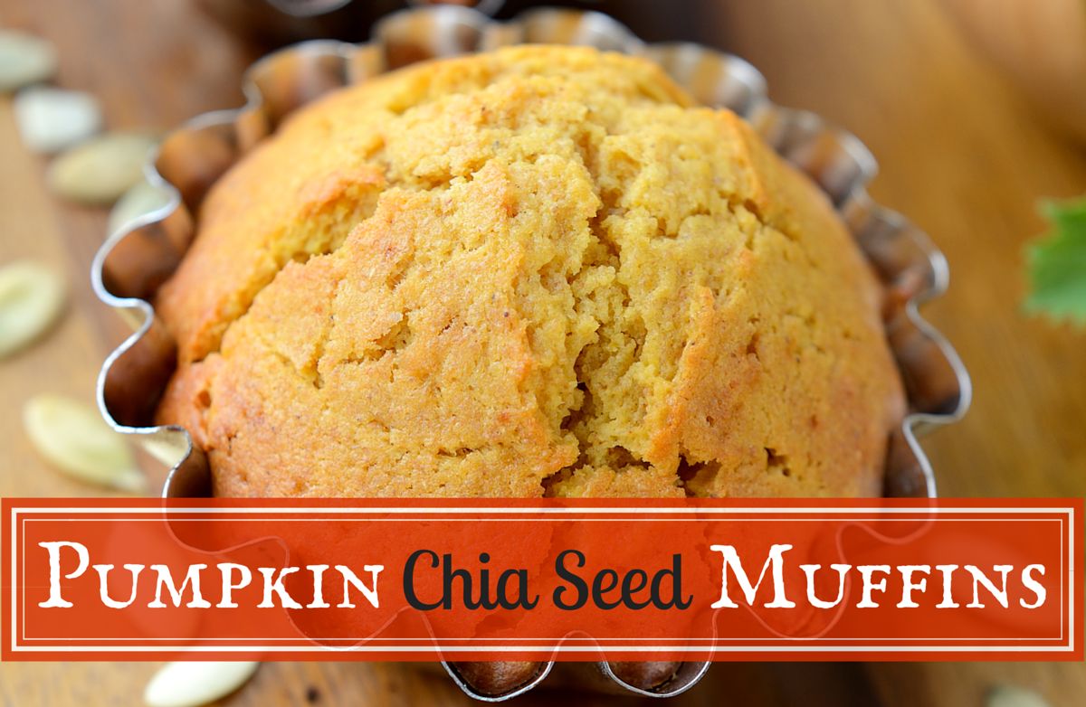 Pumpkin Chia Seed Muffins