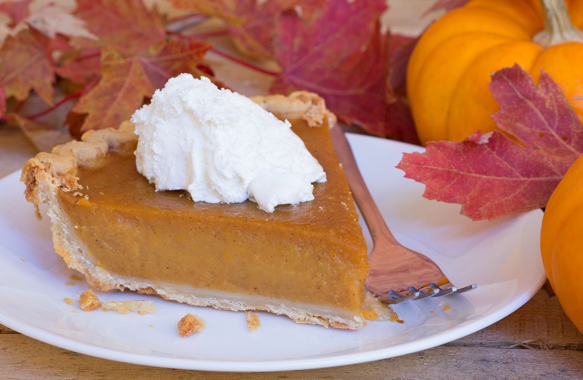 Pumpkin Pie with Crunchy Pumpkin Seed Crust 