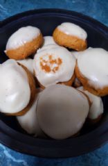 Pumpkin cookies w/cream cheese frosting