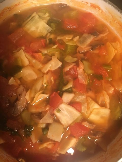 Quick veggie soup 