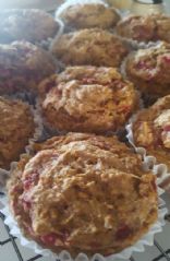 Raspberry Bran Muffins