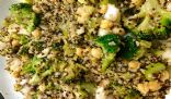 Red quinoa bulgar wheat bowl