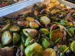 Roasted Brussel Sprouts with Asparagus