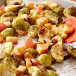 Roasted Brussels Sprouts & Apples 