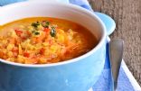 Rustic Tomato Lentil Soup 