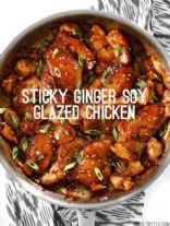 STICKY GINGER SOY GLAZED CHICKEN