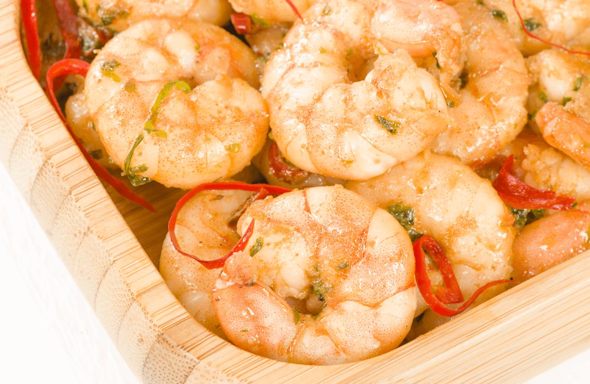 Simple Spicy Garlic Shrimp