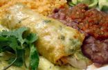 Skinny Sour Cream & Chicken Enchiladas