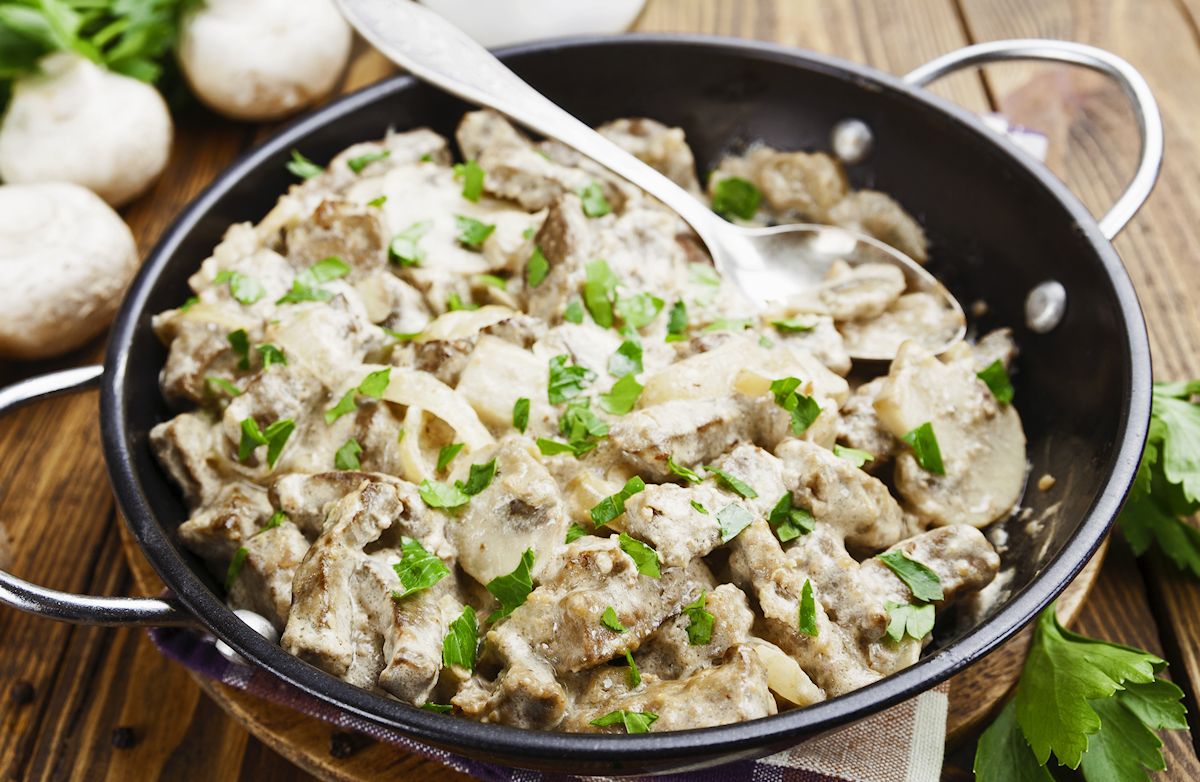 Slimmer Beef Stroganoff 