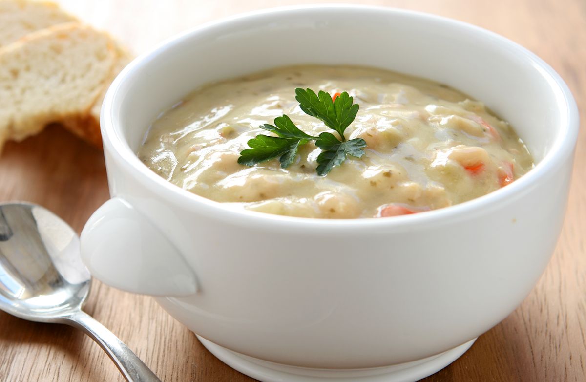 Slow Cooker Cream of Chicken and Rice Soup