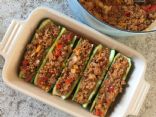 Stuffed Zucchini With Ground Turkey