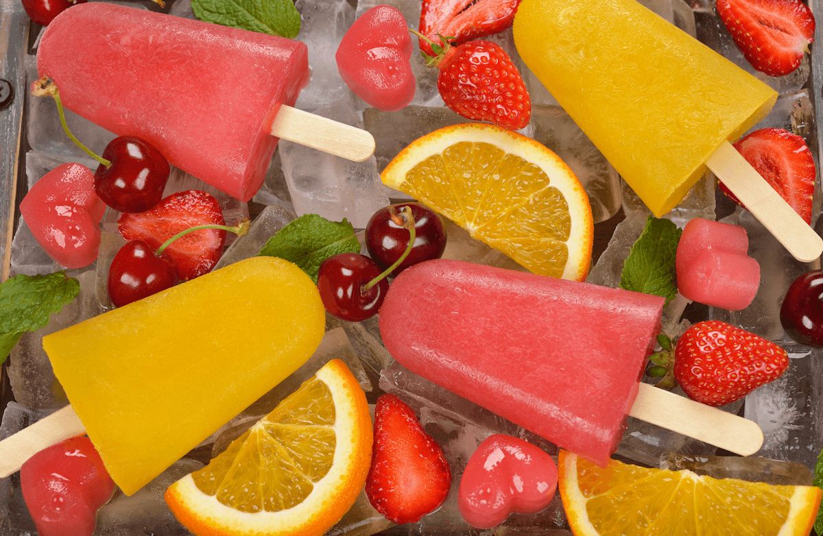 Summer Frozen Fruit Pops