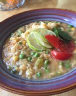 Thai coconut red lentil soup