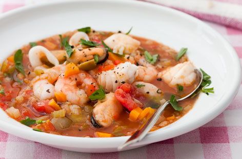 Tilapia & Shrimp with Asian Style Vegetables Soup