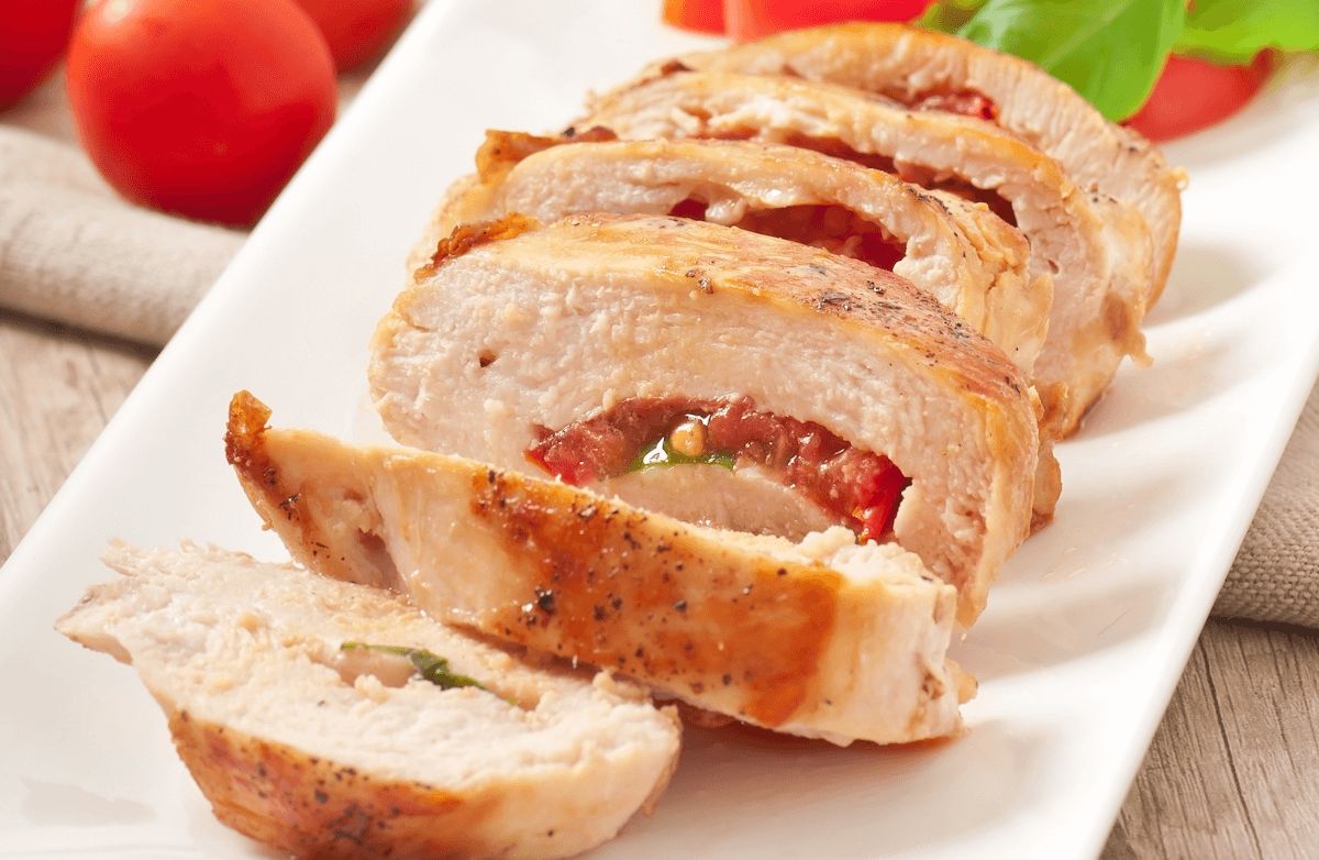 Tomato-Basil Stuffed Chicken Breasts