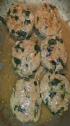Turkey patties w gravy