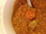 Vegetarian Lentil Curry with Mushrooms