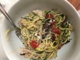 Zucchini Noodles with Chicken and Sun-Dried Tomatoes