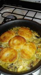 biscuit topped chicken pot pie