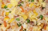 Tofu Fried Rice with White Rice with Vegetables Steam in Bag