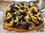 Cauliflower cornmeal pizza crust