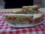 Bright Green Goddess Veggie Sandwich