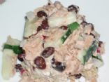 Creamy Cucumber Black Bean & Tuna Salad 