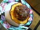 Ground Beef'n Acorn Squash Bake