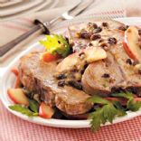 Apple-Raisin Pork Chops for 2