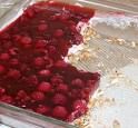 Raspberry Pretzel Salad (Low-fat)