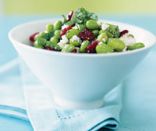 Edamame with Cranberries, Feta and Basil