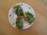 Tuna spinach cracker