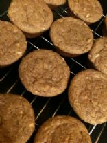 Applesauce Fiber One Muffins - with cranberries and almonds