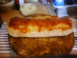 Ham, cheese and olive Stromboli