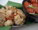 Salt & Pepper Prawns with Tomato Salad
