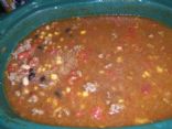 WLS Crock Pot Spicy Beefy Beany Taco Soup 