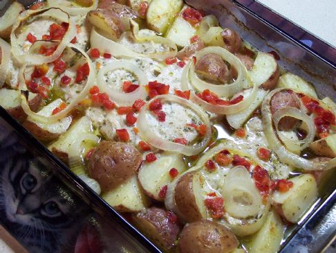 Ranch Roasted Pork Chops & Red Potatoes