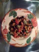 Black Bean, Roasted Corn, Tomato, Avocado Salad