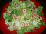 Spicy shrimp and spinach salad