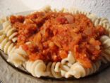 Lentil Tomato Pasta Sauce