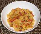 Bow Tie Pasta with Artichoke Hearts, Tomatoes, and Capers