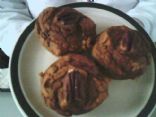 Easy Low Fat Pumpkin Date Pecan Muffins