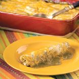 Green Chile Chicken Enchilada Casserole