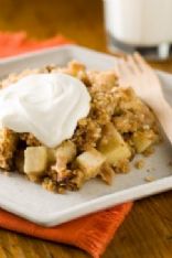 Apple-Oatmeal Crisp with Irish Whiskey Cream 
