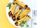 Black Bean and Corn Flautas